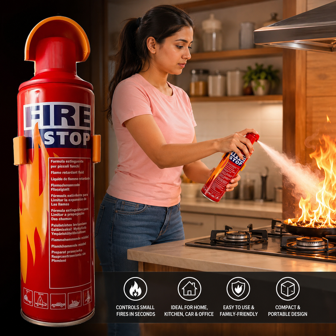 Fire Stop Fire Extinguisher (Buy 1 Get 1 Free)